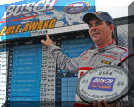 Mike Bliss wins Busch Pole Award in Atlanta