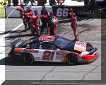 Kevin Harvick rolling down Pit Road